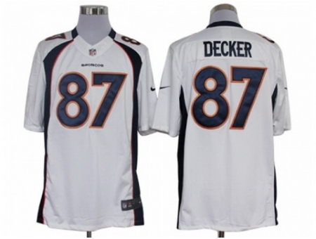 Nike Denver Broncos 87 Eric Decker White Limited NFL Jersey