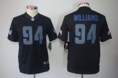 Youth Nike Buffalo Bills #94 Mario Williams Black Impact Limited Jerseys