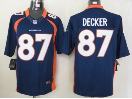 Nike Denver Broncos 87 Eric Decker Blue Limited NFL Jersey