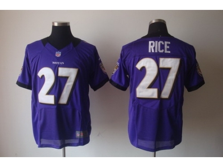 Nike Baltimore Ravens 27 Ray Rice Purple Nike Elite NFL Jersey