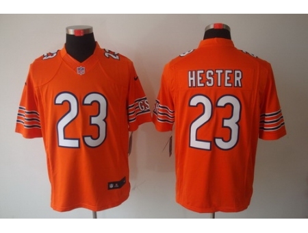 Nike Chicago Bears 23 Devin Hester Orange Limited NFL Jersey