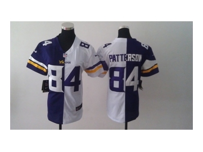 Nike Women Minnesota Vikings #84 Cordarrelle Patterson white-purple[new Elite split]