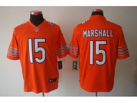 Nike Chicago Bears 15 Brandon Marshall Orange Limited NFL Jersey