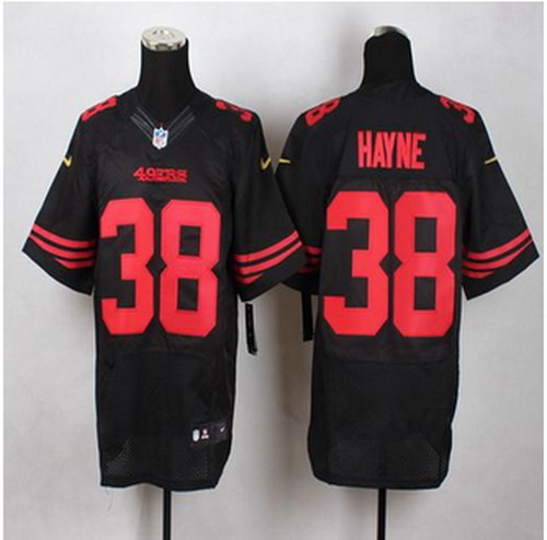 New San Francisco 49ers #38 Jarryd Hayne Black Alternate Men Stitched NFL Elite Jersey