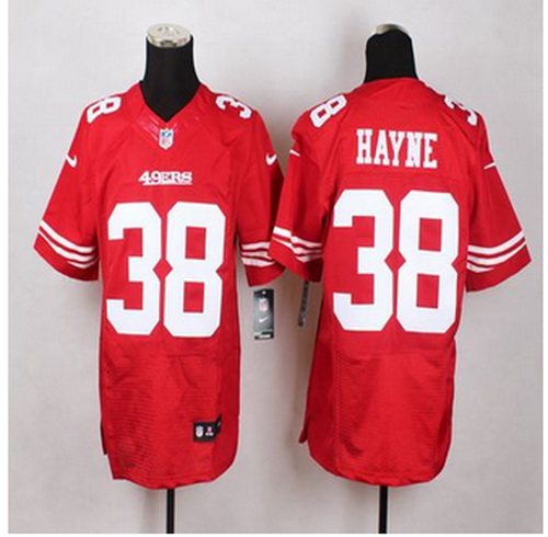 New San Francisco 49ers #38 Jarryd Hayne Red Team Color Men Stitched NFL Elite Jersey