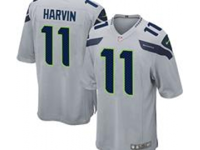 Nike Youth NFL Seattle Seahawks #11 Percy Harvin grey Jerseys