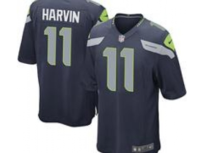 Nike Youth NFL Seattle Seahawks #11 Percy Harvin Blue Jerseys