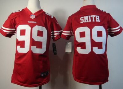 Youth Nike San Francisco 49ers #99 Aldon Smith White Nike NFL Jerseys