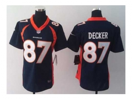 Nike Women Jerseys Denver Broncos #87 Eric Decker blue[new]