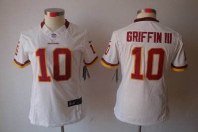 Women Nike Washington Redskins #10 Griffin III White Color[NIKE LIMITED Jersey]