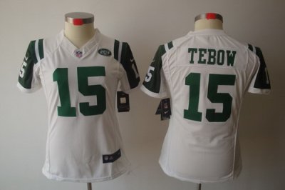 Nike Womens New York Jets #15 Tebow White Color[NIKE LIMITED Jersey]