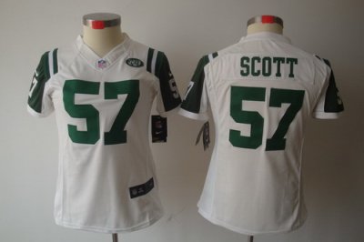 Nike Womens New York Jets #57 Scott White Color[NIKE LIMITED Jersey]