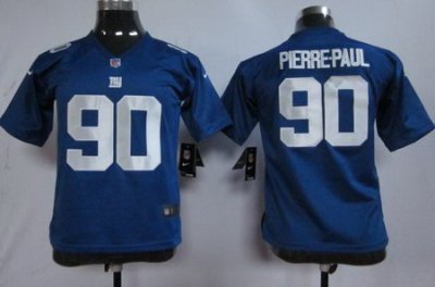 Youth Nike New York Giants #90 Jason Pierre-Paul Blue Nike NFL Jerseys