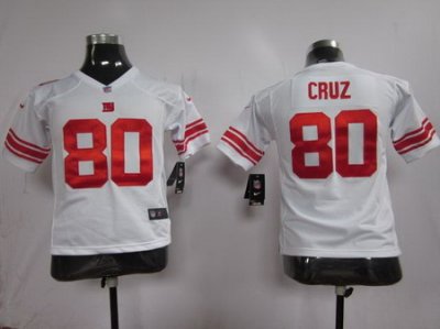 Youth Nike New York Giants #80 Victor Cruz White Nike NFL Jerseys