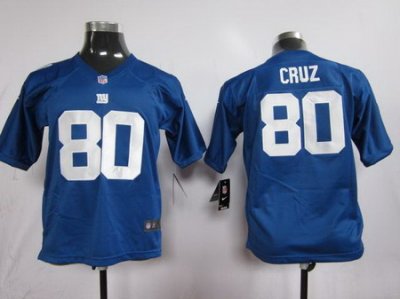 Youth Nike New York Giants #80 Victor Cruz Blue Nike NFL Jerseys