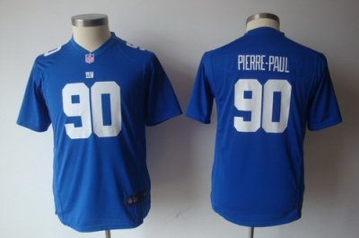 Youth Nike New York Giants 90# Jason Pierre-Paul Blue Jerseys