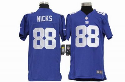 Youth Nike New York Giants 88# Hakeem Nicks Blue Jersey