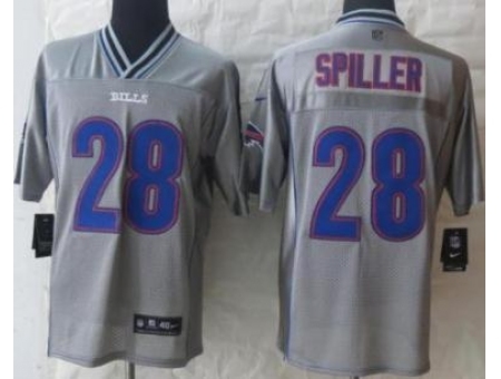 Nike Buffalo Bills 28 C.J. Spiller Grey Elite Vapor NFL Jersey