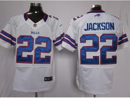 Nike Buffalo Bills 22 Fred Jackson Elite White NFL Jersey