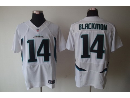 Nike Jacksonville Jaguars 14 Justin Blackmon White Elite NFL Jersey