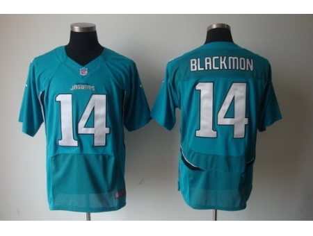 Nike Jacksonville Jaguars 14 Justin Blackmon Green Elite NFL Jersey