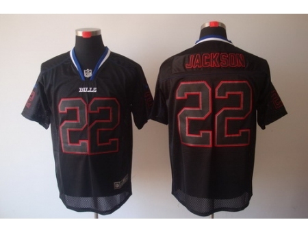 Nike Buffalo Bills 22 Fred Jackson Black Elite Lights Out NFL Jersey