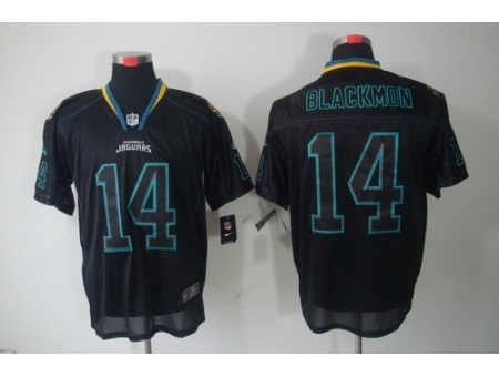 Nike Jacksonville Jaguars 14 Justin Blackmon Black Elite Lights Out NFL Jersey