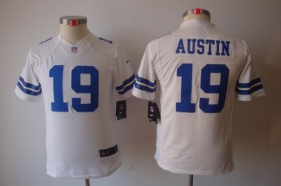 Youth Nike Dallas Cowboys 19 Austin White Color Limited Jerseys