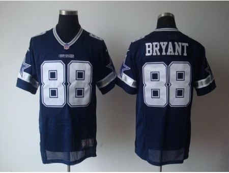 Nike Dallas Cowboys 88 Dez Bryant Black Elite Lights Out Number With Team Logo NFL Jersey