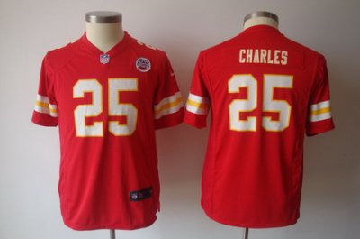 Youth Nike Kansas City Chiefs 25# Jamaal Charles red Jersey