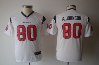 Youth Nike Houston Texans #80 Andre Johnson White Jerseys