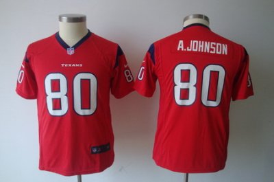 Youth Nike Houston Texans #80 Andre Johnson Red Jerseys