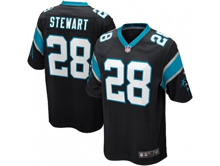 Nike Carolina Panthers 28 Jonathan Stewart black Game NFL Jersey