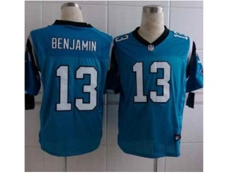 Nike carolina panthers 13 Kelvin Benjamin blue game NFL Jersey