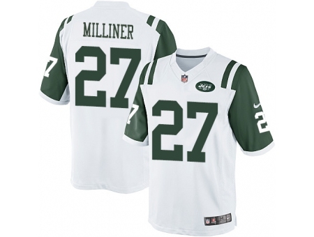 Nike New York Jets 27 Dee Milliner White Limited NFL Jersey