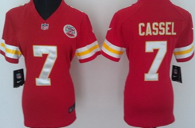 Women Nike Kansas City Chiefs 7# Matt Cassel Red Nike NFL Jerseys