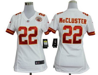 Women Nike Kansas City Chiefs 22# Dexter McCluster White Nike NFL Jerseys