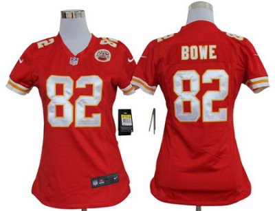 Women Nike Kansas City Chiefs 82# Dwayne Bowe Red Nike NFL Jerseys