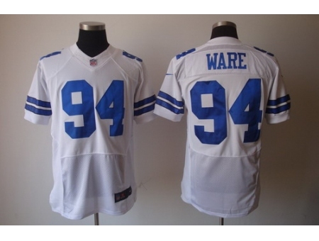 Nike Dallas Cowboys 94 DeMarcus Ware White Elite NFL Jersey