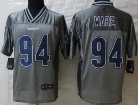 Nike Dallas Cowboys 94 DeMarcus Ware Grey Elite Vapor NFL Jersey