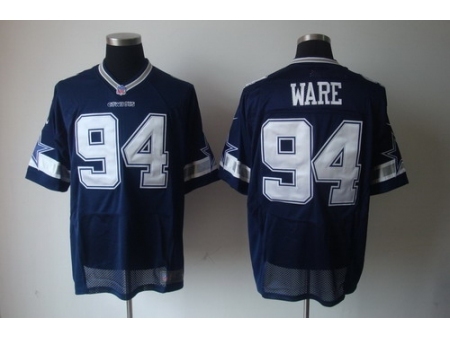 Nike Dallas Cowboys 94 DeMarcus Ware Blue Elite NFL Jersey