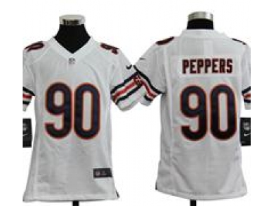Youth Nike Youth Chicago Bears #90 Julius Peppers White jerseys
