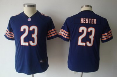 Youth Nike NFL Chicago bears #23 hester blue Jerseys