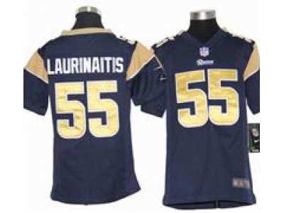 Youth Nike Youth St. Louis Rams #55 James Laurinaitis Blue jerseys