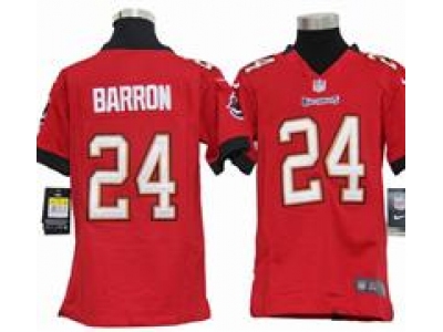 Youth Nike Youth Tampa Bay Buccanee #24 Mark Barron red jerseys