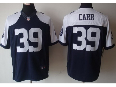 Nike Dallas Cowboys 39 Brandon Carr Blue LIMITED Thankgivings NFL Jersey