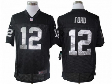 Nike Oakland Raiders 12 Jacoby Ford Black Limited NFL Jersey