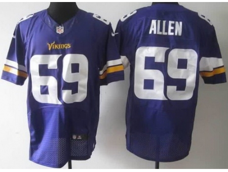 Nike Minnesota Vikings 69 Jared Allen Purple Elite NFL Jersey