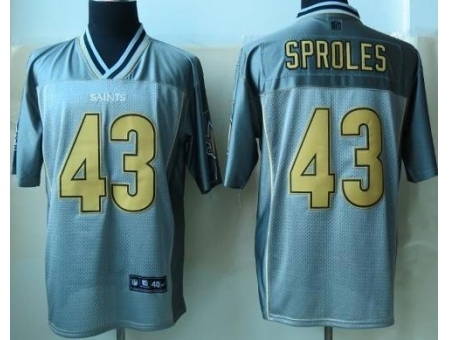 Nike New Orleans Saints 43 Darren Sproles Grey Elite Vapor NFL J