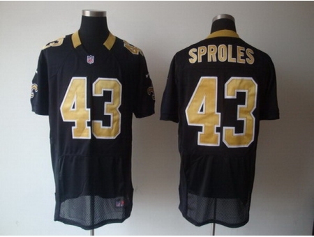 Nike New Orleans Saints 43 Darren Sproles black Elite NFL Jersey